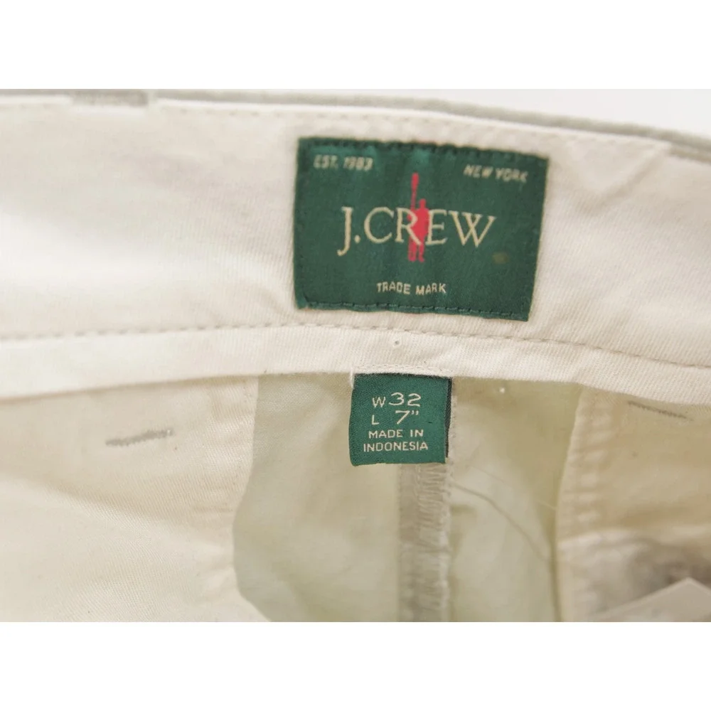 J. Crew Portsider NWT Stretch Chino Shorts Men's 32 Off White 7